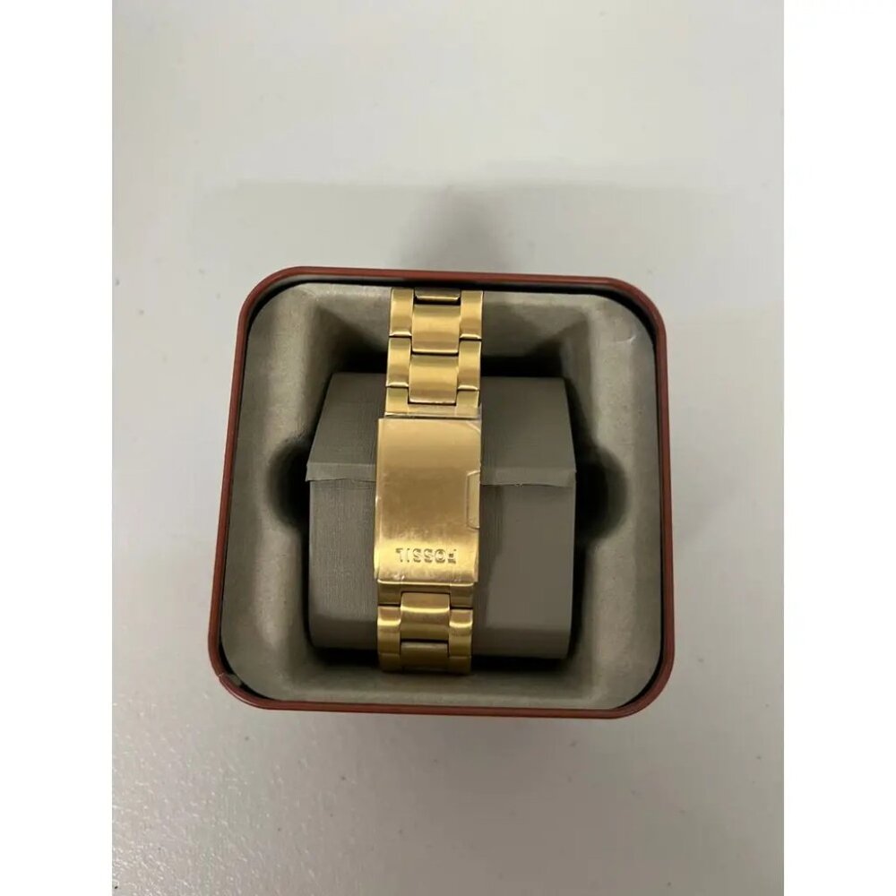 Fossil FS5658 FB-01 Green Dial Gold Toned Stainless Steel Watch - Picture 4 of 7